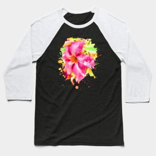 Splash Flower Baseball T-Shirt